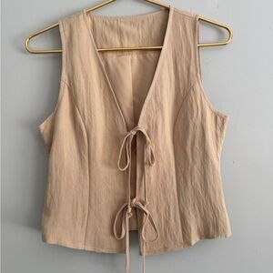 Vintage Tie-Front Top